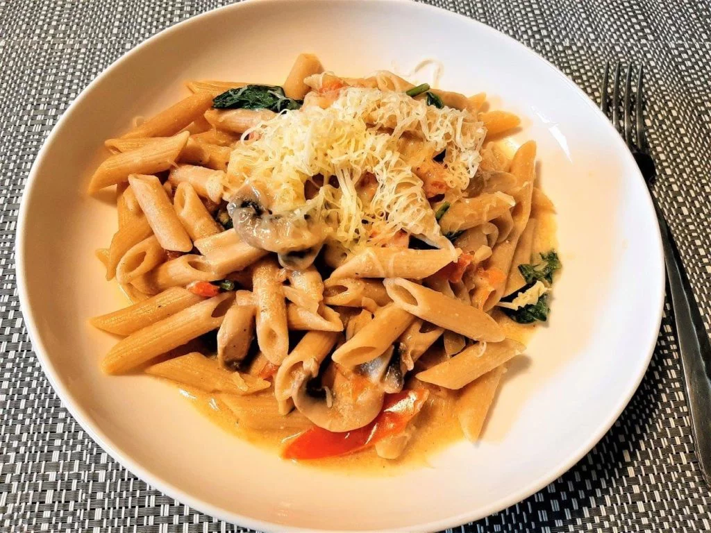 Qaymoqli pasta tayyor