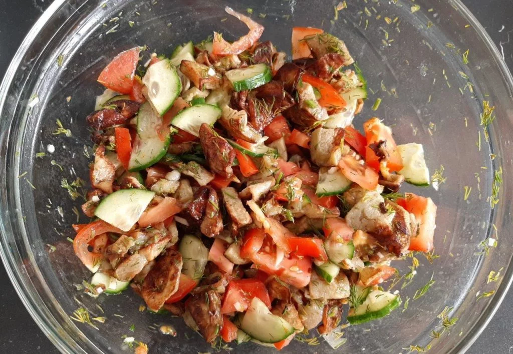 baqlajonli salat