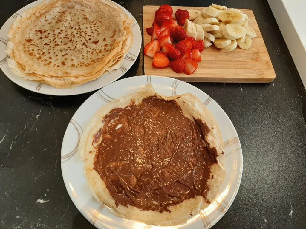 Crepe, Fransuzcha blinchik shokolad bilan